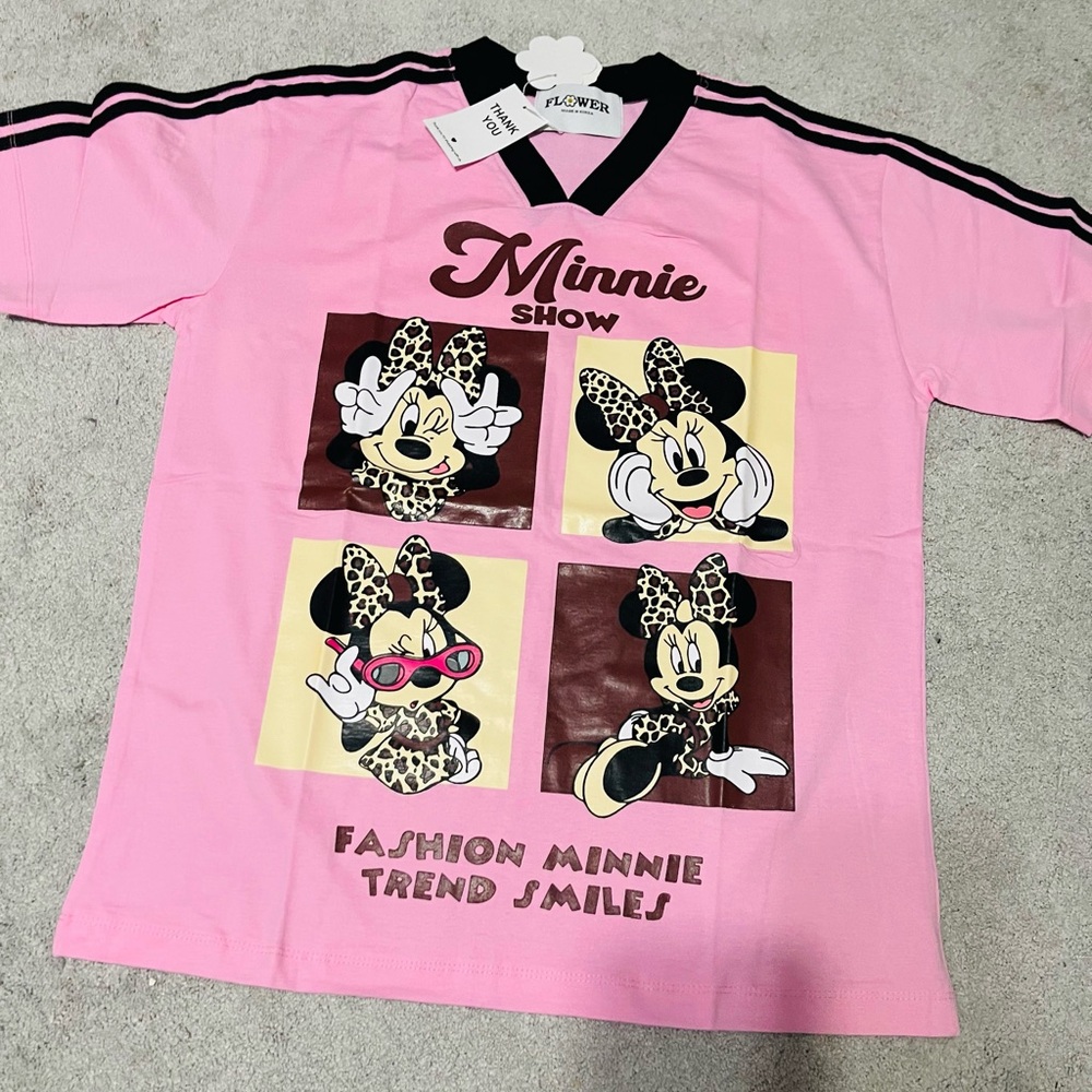 Minnie Mouse Pink Graphic Tee Adult shirt